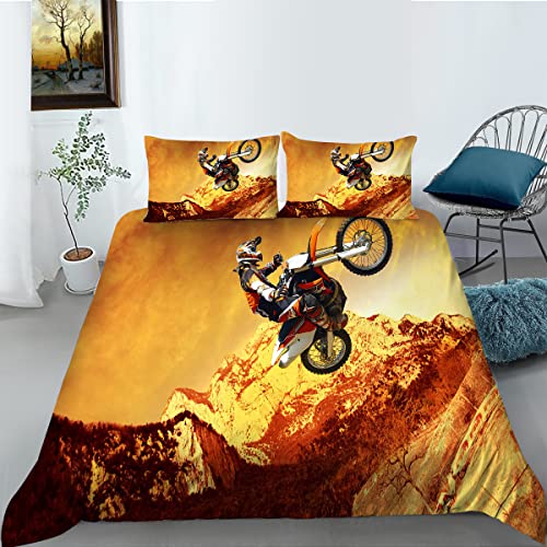 LUYAPOND Motorrad Stunt Bettwäsche 135x200 Extremsport Bettbezug 135 x 200 2 Teilig, Schließung Weich Atmungsaktive Mikrofaser Bettwäsche-Sets mit Reißverschluss und 1 Kissenbezug 80x80 cm LUYAPOND Motorrad Stunt Bettwäsche 135x200 Extremsport Bettbezug 135 x 200 2 Teilig, Schließung Weich Atmungsaktive Mikrofaser Bettwäsche-Sets mit Reißverschluss und 1 Kissenbezug 80x80 cm von LUYAPOND