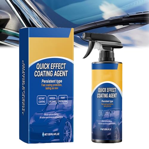 LUYJWZN Advanced Car Quick-Acting Coating Agent Spray, Car Coating Renewal Agent, Quick Effect Coating Agent for Car, Oil Film Emulsion Glass Restore Car Shine and Long-Lasting Protection (1pcs) von LUYJWZN