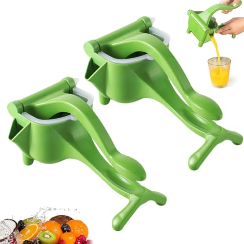 LUYJWZN Cubiccredit Manual Juice Squeezer, Cubiccredit Handheld Juicer Squeezer, Heavy Duty Manual SqueezeJuice Extractor, Easy to Use, Ergonomic Grip, for Juices Extraction of Citrus (2pcs) von LUYJWZN