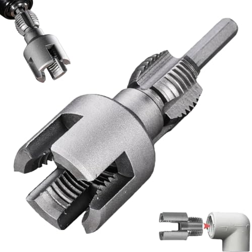 LUYJWZN Integrated Internal & External Pipe Threading Tool, 2025 New PVC Pipe Threader Kit, Pipe Thread Cutting Tool, PVC Pipe Threader Set 1/2'' 3/4'' for Electric Drill Cutting Threading (1pcs-3/4") von LUYJWZN