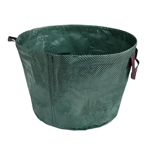 Garten Laubsack 50L Gartenabfallsäcke Wiederverwendbare Garten-Rasen-Laubsack Mit 4 Griffen Gartenabfallbehälter Faltbar for Blumen Heckenschneiden Rasen von LUYSGBXR