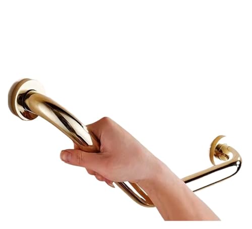Haltegriffe Im Badezimmer 135 Grad abgewinkelter Sicherheits-Haltegriff for die Dusche, behinderte ältere Menschen, Handtuch for Aufhängen, rutschfeste Schiene(Gold) von LUYSGBXR