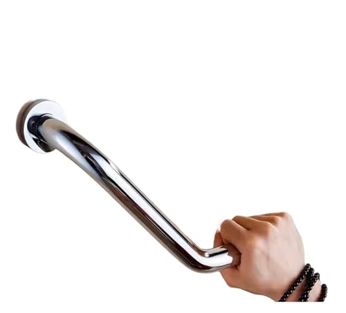 Haltegriffe Im Badezimmer 135 Grad abgewinkelter Sicherheits-Haltegriff for die Dusche, behinderte ältere Menschen, Handtuch for Aufhängen, rutschfeste Schiene(Silver) von LUYSGBXR