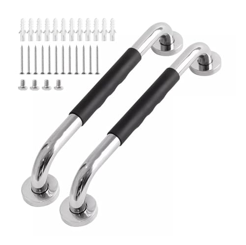 Haltegriffe Im Badezimmer 2-teiliger Haltegriff for Familienbadezimmer, Sicherheitshaltegriff, Haltegriff for Behinderte, Edelstahl(50cm 2pcs) von LUYSGBXR