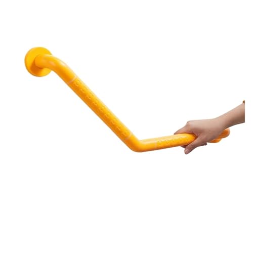 Haltegriffe Im Badezimmer Haltegriff Badezimmer-Sicherheitszubehör 135-Grad-Handlauf Rutschfester Toiletten-Haltegriff Barrierefreier Griff aus Edelstahl(Yellow 52cm) von LUYSGBXR