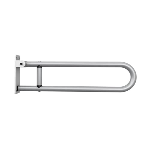 Haltegriffe Im Badezimmer WC-Haltegriffe for Behinderte, rutschfeste Haltegriffe for Badezimmer und Dusche, klappbare Toilettenhandläufe aus Legierung(Silver) von LUYSGBXR