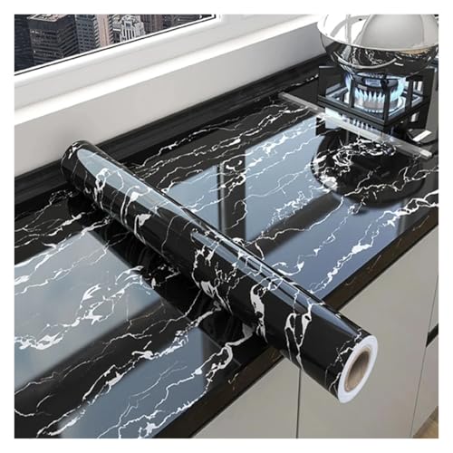 LUYSGBXR 1 Rolle Marmortapete – selbstklebend, öl- und wasserfest leicht zu schneiden for Küchenrückwände Raumdekoration(Color-08,55cmx200cm) von LUYSGBXR