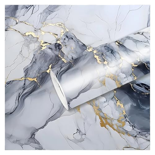 LUYSGBXR 60 cm Marmortapete – selbstklebendes, wasserfestes, ölbeständiges Vinyl for Küchenarbeitsplatten, Schränke und Herdrückwände(Color-04,3.0Mx40cm) von LUYSGBXR
