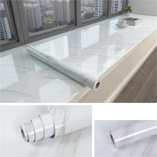 LUYSGBXR 80CM Selbstklebende Wasserdichte Tapete for Badezimmer Marmorform Wandaufkleber for Küchenarbeitsplatte(Color-7,80CMX10M) von LUYSGBXR