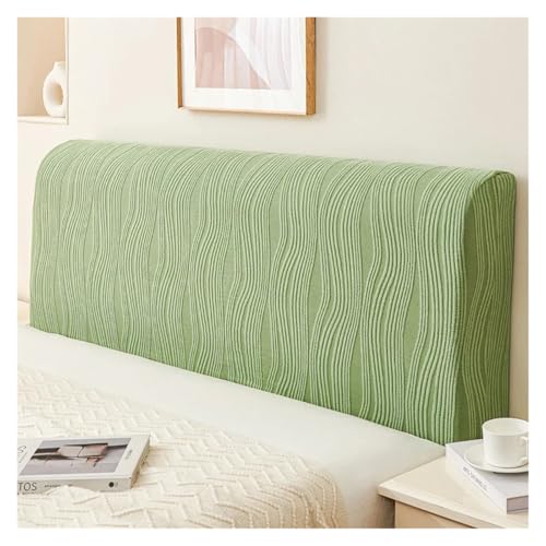LUYSGBXR Bett Kopfteil Bezug All-Inclusive-Super Soft Bett Kopf Abdeckung Verdicken Plüsch Kopfteil Abdeckungen Bett Zurück Abdeckung(Green,W180 x H50-60cm M) von LUYSGBXR