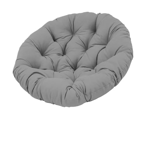 LUYSGBXR Kissen Für Hängesessel 24 x 24 Zoll Terrassen-Sitzkissen, Stuhlpolster, abnehmbares Sitzkissen, Kissen for Büro-Hängesessel, Korbstuhl, Garten-Eierstuhl(Dark Gray) von LUYSGBXR