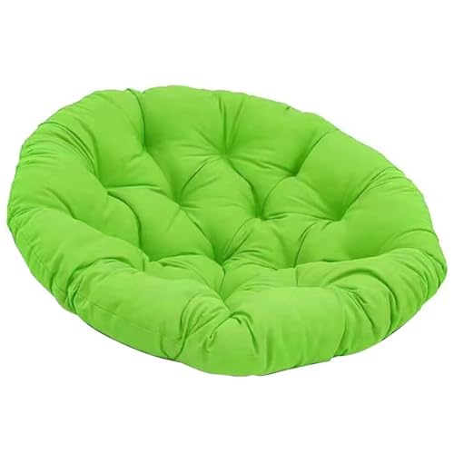 LUYSGBXR Kissen Für Hängesessel Hängekorb-Stuhlkissen, rundes Eierstuhlkissen for Schaukelstuhl, Küchen-Hängekorbstuhl, 50 x 50 cm, Haushaltswaren(Green) von LUYSGBXR