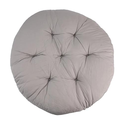 LUYSGBXR Kissen Für Hängesessel Hängekorb-Stuhlkissen, rundes Eierstuhlkissen for Schaukelstuhl, Küchen-Hängekorbstuhl, 50 x 50 cm, Haushaltswaren(Light Gray) von LUYSGBXR