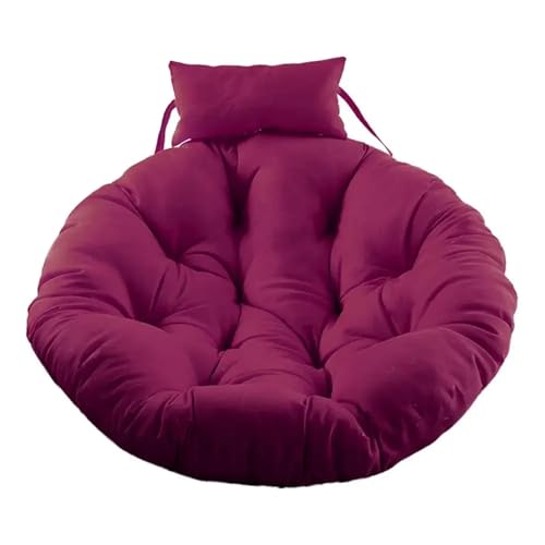 LUYSGBXR Kissen Für Hängesessel Stuhlkissen Sitzkissen Rundes Stuhlpolster Homes Bodenkissen for Die Heimdekoration Weicher Schaukelstuhl Klassisch(Purple) von LUYSGBXR
