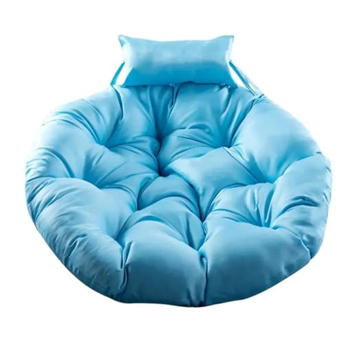 LUYSGBXR Kissen Für Hängesessel Stuhlkissen Sitzkissen Rundes Stuhlpolster Homes Bodenkissen for Die Heimdekoration Weicher Schaukelstuhl Klassisch(Sky Blue) von LUYSGBXR