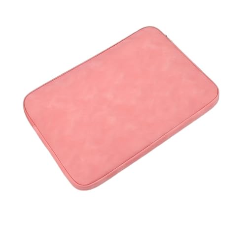 LUYSGBXR Tablet Tasche 11 13 14 15 Zoll Laptop PU Leder Schutzhülle Tablet Tasche Computer Tasche Fall Aufbewahrungstaschen Schlanke Laptophülle(Pink,15.6inch) von LUYSGBXR