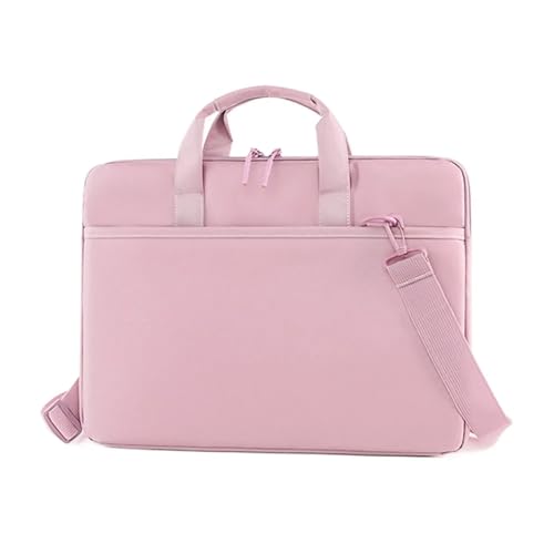 LUYSGBXR Tablet Tasche 14/15,6 Zoll Laptop-Schultertasche Aktentasche Einzelschulter Notebooktasche Stoßfeste tragbare Tablet-Schutzhülle(Pink,14 inch) von LUYSGBXR
