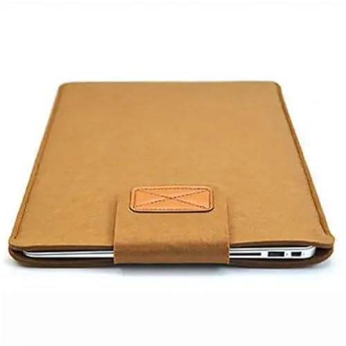 LUYSGBXR Tablet Tasche Filzhülle, schlanke Tablet-Hülle, Tasche for 13 Zoll und 15 Zoll, einfarbig, Aufbewahrungstasche for Tablets(Brown,11-inch) von LUYSGBXR