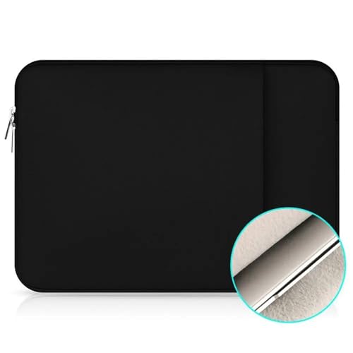 LUYSGBXR Tablet Tasche Laptoptasche, Hülle, Schutzhülle, weiche Notebooktasche(Black,13.3 inch) von LUYSGBXR