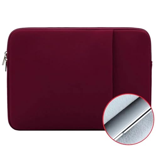 LUYSGBXR Tablet Tasche Laptoptasche, Hülle, Schutzhülle, weiche Notebooktasche(Red,13.3 inch) von LUYSGBXR