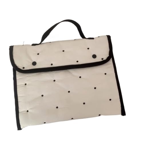 LUYSGBXR Tablet Tasche Laptoptasche 11 14 Zoll for Hülle Tasche Taschen Notebook Computertasche Reisebüro College Tragbares Tablet(Black dots,14 inch) von LUYSGBXR