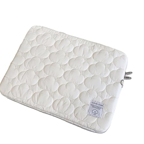 LUYSGBXR Tablet Tasche Niedliche Laptop-Hüllen 13,3 14 15 15,6 Zoll for Tablet-Hüllentasche(White,11 inch) von LUYSGBXR