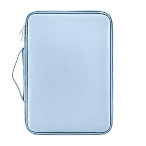 LUYSGBXR Tablet Tasche PU-Lederhandtasche, Tablet-Tasche, Laptop-Tasche geeignet(Light Blue,11-inch) von LUYSGBXR