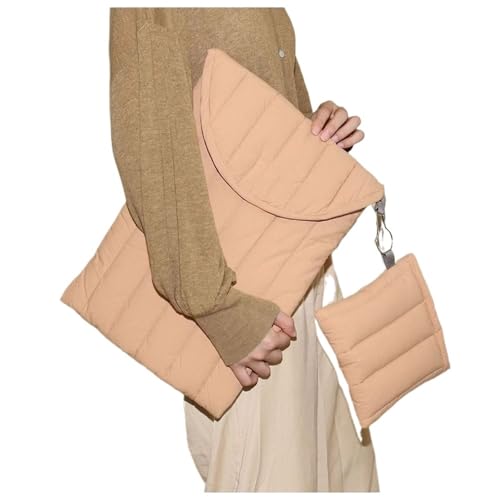 LUYSGBXR Tablet Tasche Stoßfeste Laptop-Tasche, weiche 11/13/15 Zoll-Tablet-Hülle, wasserfeste bestickte Baumwolle(Pink,15.6-16 inch) von LUYSGBXR