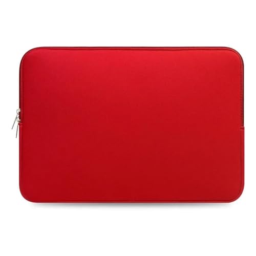 LUYSGBXR Tablet Tasche Weiche Laptoptasche Notebook Computer Hülle Hülle(Red,15-15.4 inch) von LUYSGBXR