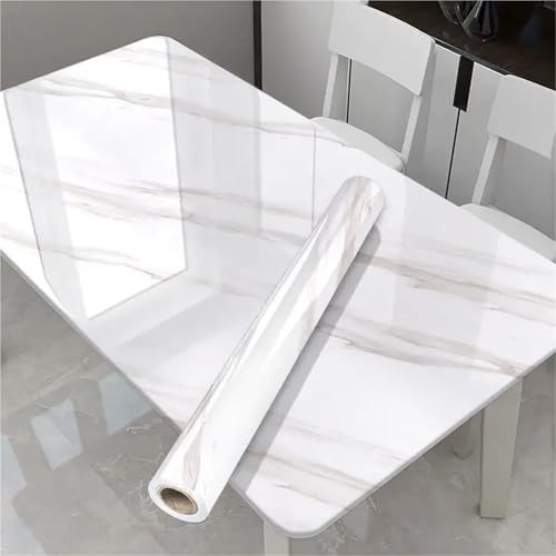 LUYSGBXR Wasserdichte Marmortapete, selbstklebende Folie, ölbeständige Aufkleber for die Küche, hochtemperaturbeständige Kaminwanddekoration(Color-12,60cmx300cm) von LUYSGBXR