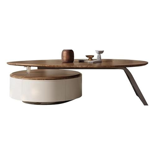 LUZZILE Blatt Tee Tisch Wohnzimmer Hause Vintage Kleine Haushalt Kreative Walnuss Farbe Tee Tisch Set Couchtisch LUZZILE Blatt Tee Tisch Wohnzimmer Hause Vintage Kleine Haushalt Kreative Walnuss Farbe Tee Tisch Set Couchtisch von LUZZILE
