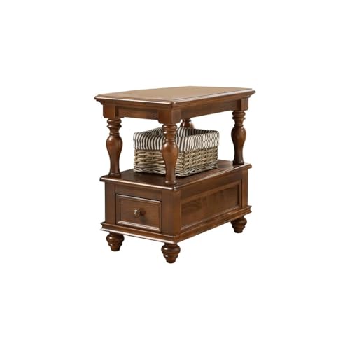 LUZZILE Kleiner Beistelltisch aus Holz für Sofa, Beistelltisch für Wohnzimmer, kleiner quadratischer Beistelltisch für Zuhause, Couchtisch, Beistelltisch C für Sofa LUZZILE Kleiner Beistelltisch aus Holz für Sofa, Beistelltisch für Wohnzimmer, kleiner quadratischer Beistelltisch für Zuhause, Couchtisch, Beistelltisch C für Sofa von LUZZILE