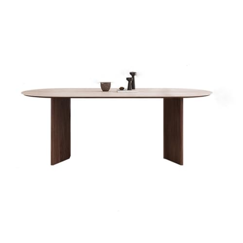 LUZZILE Oval Esstisch Einfache Hause Kleine Wohnung Rock Platte Wohnzimmer Party Esstisch LUZZILE Oval Esstisch Einfache Hause Kleine Wohnung Rock Platte Wohnzimmer Party Esstisch von LUZZILE