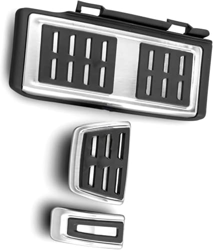 LUlude Auto Pedal Für Skoda Octavia Kodiaq 2013-2025, Gummi Fußstütze Bremspedal Abdeckung, Fußpedalkappen Auto Gaspedal Bremse Fußstützenpedalabdeckung von LUlude