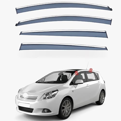 LUlude Auto-Windabweiser für Toyota EZ/Verso MK1 AR20 2009-2018, halten Ihr Auto bei Regen belüftet, reduzieren Windturbulenzen, verbessern das Fahren von LUlude