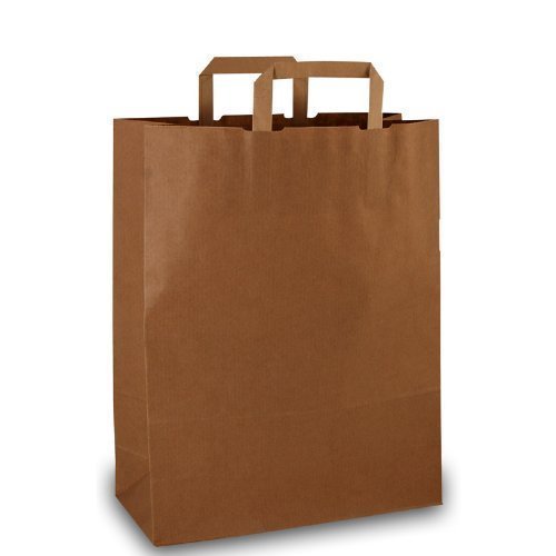25 Papiertragetaschen braun 32x12x41cm von LV