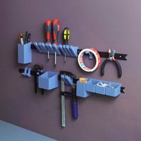 Gazzaladra Bauen Sie Ihr Eigenen Werkzeughalter | Werkzeug Organisation Vatertags Geschenk Hängeregal Austauschbares Schienensystem von LV3DPrinting