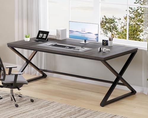 LVB Schreibtisch Moderner großer Computertisch für Home Office Bürotisch Holztisch Arbeitstisch Computertisch für Schreiben und Lernen im Schlafzimmer Einfacher Gaming-Schreibtisch Dunkel LVB Schreibtisch Moderner großer Computertisch für Home Office Bürotisch Holztisch Arbeitstisch Computertisch für Schreiben und Lernen im Schlafzimmer Einfacher Gaming-Schreibtisch Dunkel von LVB