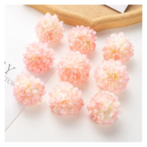 LVCHAO Hydrangea KüNstliche Blumen 100 stücke Künstliche Hortensien Blumen Heiße Hochzeit brautstrauß außenbogen Festival Home Weihnachtskränze DIY Dekoration FüR Hochzeit BrautsträUßE, Home Office von LVCHAO