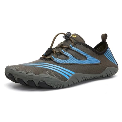 Strandschuhe Für Männer Und Frauen, Schuhe Für Fluss Hoch, Schuhe Für Outdoor-Sport, Radfahren, Waten, Barfußschuhe Für Den Outdoor(A088 Green,45) von LVCHAO