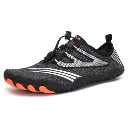 Strandschuhe Für Männer Und Frauen, Schuhe Für Fluss Nach Oben, Schuhe Für Outdoor-Sport, Radfahren, Waten, Barfußschuhe Für Den Außenbereich (A088 Black,41) von LVCHAO