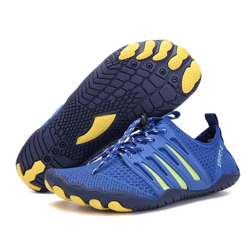 Strandschuhe Für Männer Und Frauen, Schuhe Für Fluss Nach Oben, Schuhe Für Outdoor-Sport, Radfahren, Waten, Barfußschuhe Für Den Outdoor(A092 Blue,44) von LVCHAO