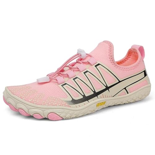Strandschuhe für Damen und Herren, Barfuß, zum Schwimmen im Wasser, Fitness & Training, Sommerschuhe, Waten im Freien, große Größe Für den Außenbereich (Pink, 36) von LVCHAO