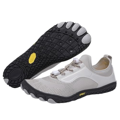 Strandschuhe für Herren und Damen, zum Schwimmen, Tauchen, Wasser, Fitness, Meer, Barfuß, Sommer, Outdoor, Waten für den Außenbereich (Grau, 44) von LVCHAO