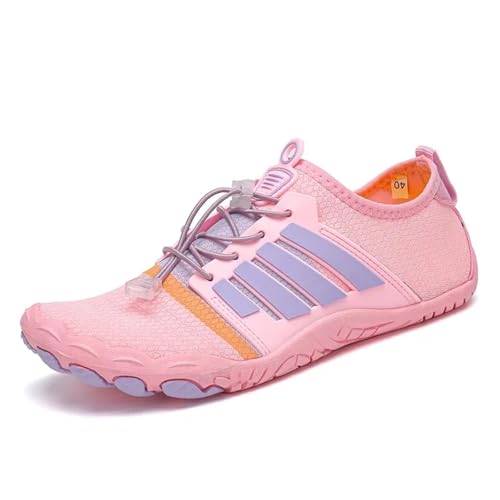 Tauchschuhe Strandschuhe Schwimmschuhe Watschuhe im Freien Flussschuhe Rutschfest Schnittfest Verschleißfest Für den Außenbereich (Pink2,41) von LVCHAO