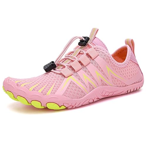 Wasserschuhe Qiuck-Dry Herren Damen Outdoor Strand Schwimmen Waten Atmungsaktive Fünf-Zehen-Hausschuhe Für Den Außenbereich (Pink,40) von LVCHAO