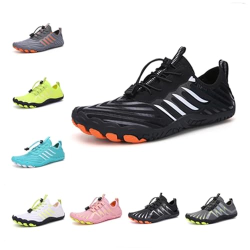 Wasserschuhe Qiuck-Dry Herren Damen Outdoor Strand Schwimmen Waten Atmungsaktive Fünf-Zehen-Hausschuhe Für Den Outdoor(Pink,46) von LVCHAO