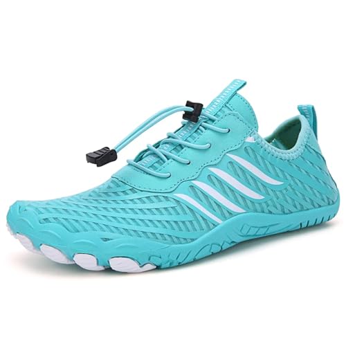 Wasserschuhe Qiuck-Dry Herren Damen Outdoor Strand Schwimmen Waten Atmungsaktive Fünf-Zehen-Hausschuhe Für Draußen(Color2,37) von LVCHAO