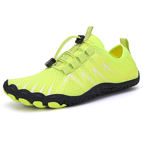 Wasserschuhe Qiuck-Dry Herren Damen Outdoor Strand Schwimmen Waten Atmungsaktive Fünf-Zehen-Hausschuhe Für Outdoor(Green,40) von LVCHAO