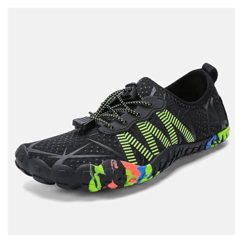 Watschuhe Für Outdoor-Männer Und Frauen, Fünf-Zehen-Strandschuhe, Atmungsaktive, Schnell Trocknende Schwimm- Und Tauchschuhe Für Den Outdoor(Green,46) von LVCHAO